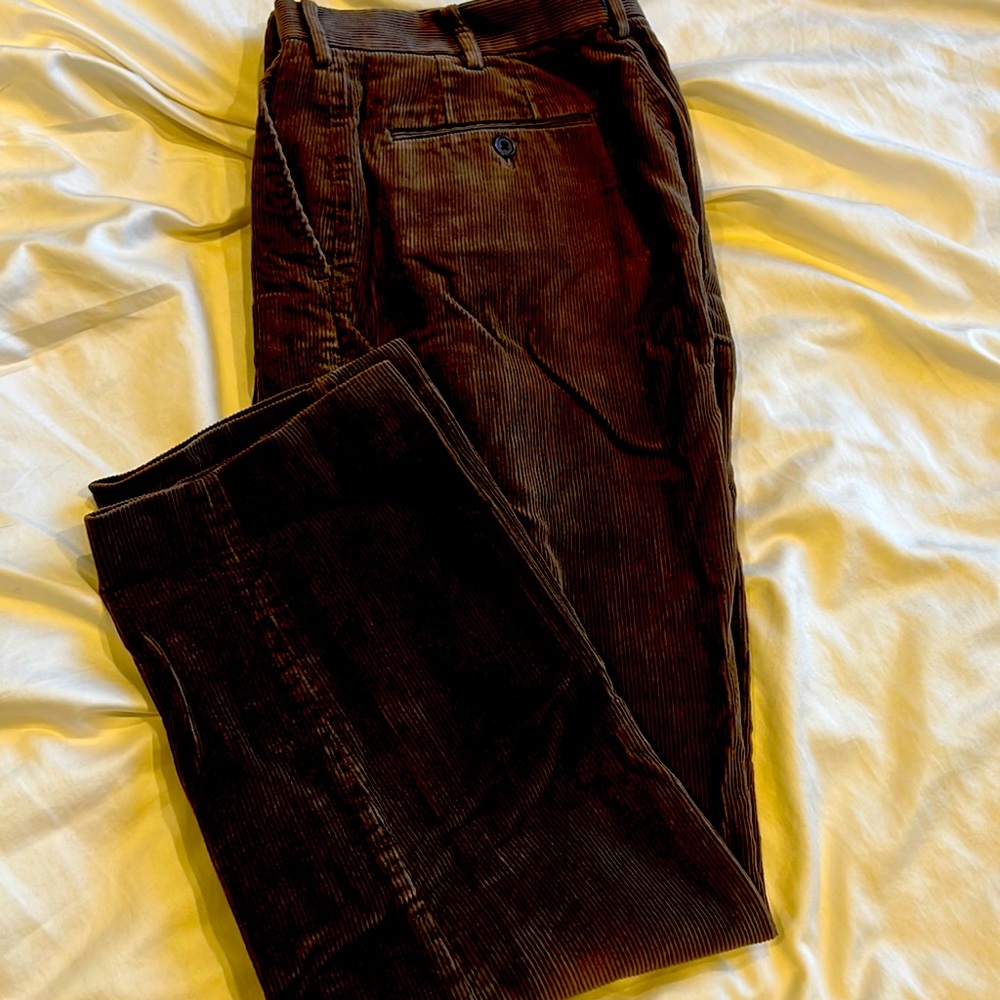Uniqlo U Brown Corduroy Pant 29 Waist